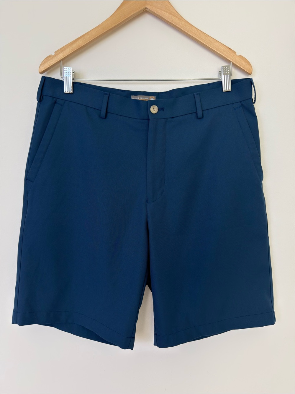 Peter Millar Crown  Men’s Golf Shorts Blue Performance